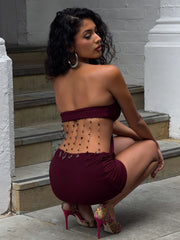 Verity Mini Dress Wine
