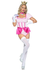 Sexy Pink Princess Costume With Crown