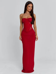 Alexiam Maxi Dress Red
