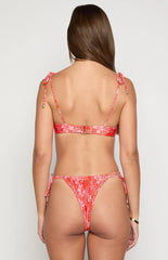 9.0 Swim Bianca Pink Floral Bikini Top