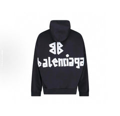 Balenciaga Logo Print Hooded Long Sleeve Sweatshirt #324922