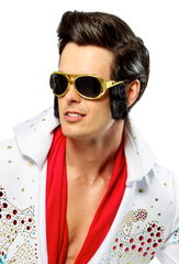 Adult Elvis Glasses with Sideburns