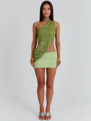 Itzel Mini Dress Green