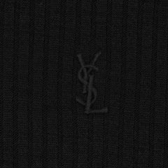 SAINT LAURENT CASSANDR Women's Spring/Summer Fashion Casual Crewneck Pullover Ribbed Cotton Logo Embroidered Tank Top Vest #79359
