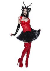Just Wingin' It Vampy Corset - Red