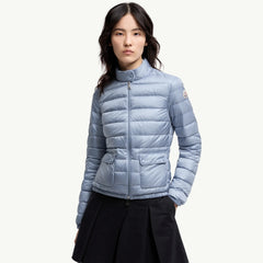 Moncler Lans Women's Winter Fashion Casual Minimalist High Neck Zipper Foldable Short Down Jacket with Storage Bag Jacket #79483