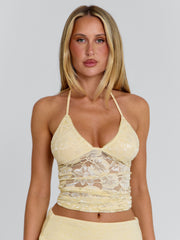 Trixi Mini Skirt Yellow