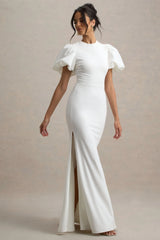 Love Letters | White Puff-Sleeve Maxi Dress