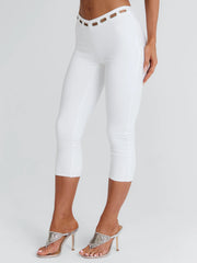 Azul Capri Pants White