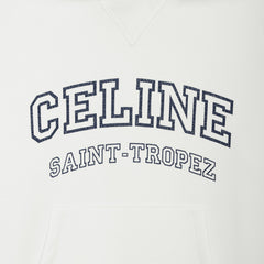 Celine Men's And Women's Spring/fall Fashion Casual Solid Color Hooded Pullover Logo Print Oversized Long Sleeve Sweatshirt #79532