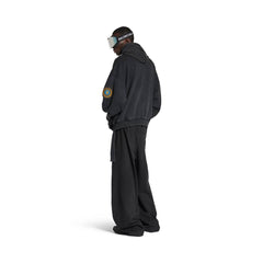 Balenciaga 25FW Hooded Zippered Short Jacket With Emblem Armband #333178