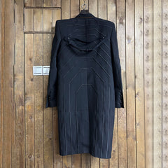 Rick Owens Men's Spring/Fall Fashion Classic V Neck Single Breasted Solid Color Long Suit Jacket #79334