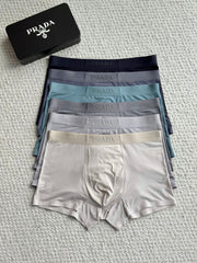 Prada Men's Modal Lightweight High Elastic Solid Color Breathable Boxer Shorts #333082