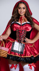 Plus Size Little Red Costume - Image 4