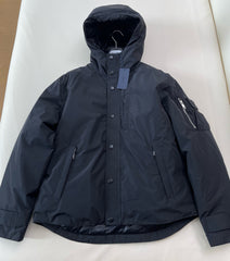 Prada Men's Fall/winter Fashion Casual Solid Color Hooded Zipper Single Button Windproof Down Jacket #79565