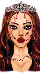 Bloody Face Jewels Sticker - Image 1