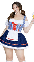 Plus Size Oktoberfest Cutie Apron Dress - Image 1