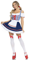 Oktoberfest Cutie Gingham Apron Dress - Image 2