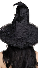Dark Lolita Velvet Witch Hat - Image 4
