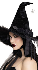 Dark Lolita Velvet Witch Hat - Image 3