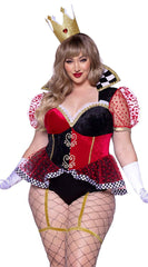 Plus Size Royal Card Queen Costume - Image 1