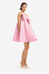 Chelsea Bow Mini Dress - Pink