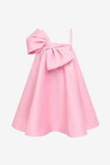 Chelsea Bow Mini Dress - Pink