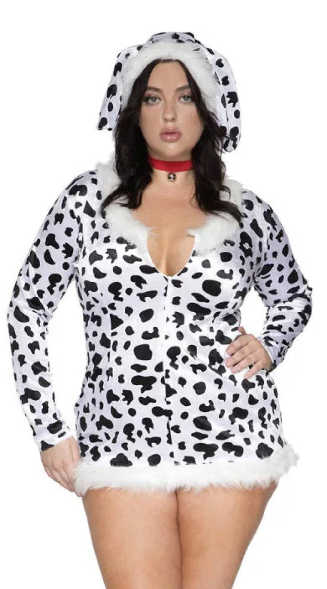 Plus Size Doggy Dalmatian Dress Costume - Image 1