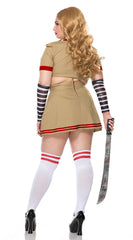 Plus Size ROBOTIC DOLL KILLER Costume - Image 3