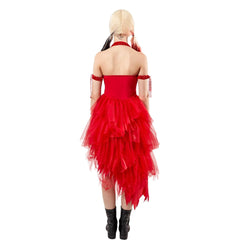 Adult Suicide Squad 2 Harley Quinn Red Dress Costume