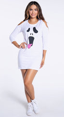 Spooked Out T-Shirt Dress Costume - Image 1