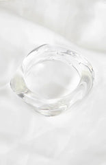 Zantie Clear Resin Square Bangle