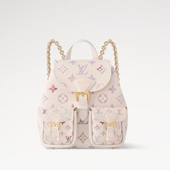 Louis Vuitton Dream Series Backpack Bag Black With Gradient Watercolour And Embossed Monogram Pattern Mini Backpack Bags #82965A