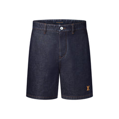 LOUIS VUITTON Denim Long-Sleeved Shirt and Shorts #386493
