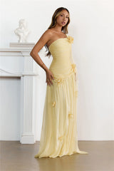 Silver Breeze One Shoulder Maxi Dress Butter