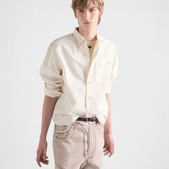 PRADA Ecru Chambray Shirt #387721