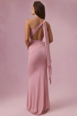 Jersey Bridesmaid Dress In Blush Pink