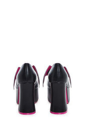 X Monster High Deelite Draculaura Platform Mary Janes - Black/Pink
