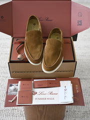 Loro Piana Summer Walker Suede Loafers #390332