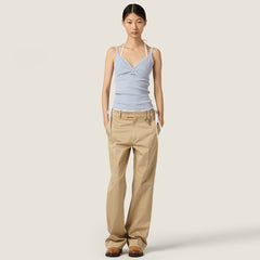 MiuMiu Astro Cotton Knit Top #381973