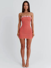Eliosa Mini Dress Coral
