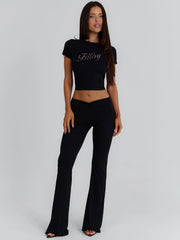 Adrianna Pant Black