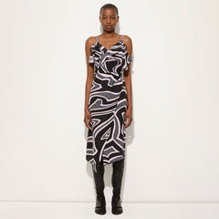 PUCCI Labirinto Print Asymmetrical Dress #385799