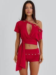 Janiya Shorts Red