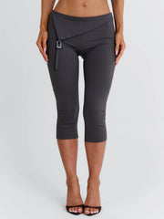 Juliett Capri Pants Dark Grey