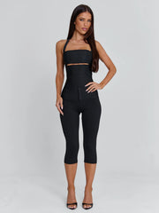 Karne Capri Jumpsuit Black