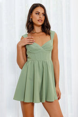 Give Notice Romper Green