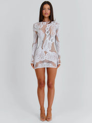 Aslan Mini Dress White