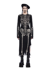 Bone Collector Knit Midi Dress
