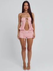Leila Playsuit Pink